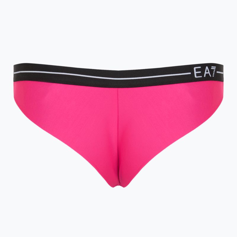 Zweiteiliger Damen-Badeanzug EA7 Emporio Armani Logo Tape Bikini Triangle neon pink 7
