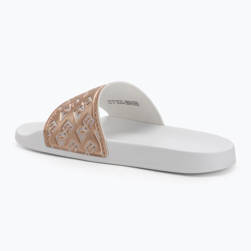 EA7 Emporio Armani Wassersport All Over weiß / rose gold flip-flops 3
