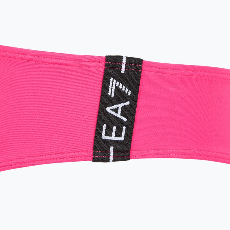 Zweiteiliger Damen-Badeanzug EA7 Emporio Armani Logo Tape Bikini Top neon pink 8