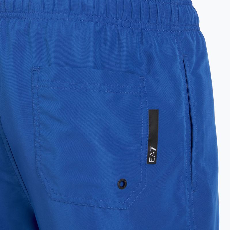 Herren EA7 Emporio Armani Logo Tape Boxer türkis Meer schwimmen Shorts 4