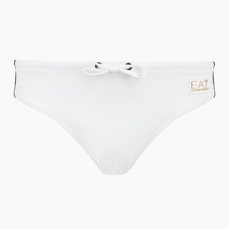 Herren EA7 Emporio Armani Gold Label Badeslip weiß
