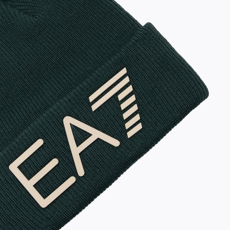 Wintermütze EA7 Emporio Armani Mountain Logo Series Big Beanie silver pine 3