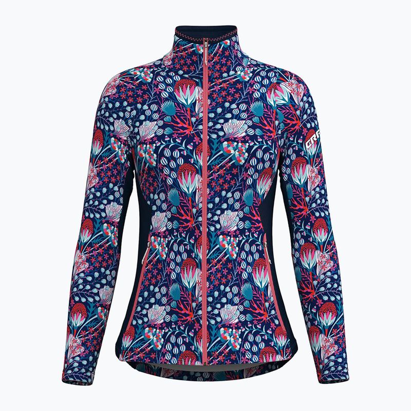 Damen-Trekking-Sweatshirt Crazy Wonder Magic Druck lella blau