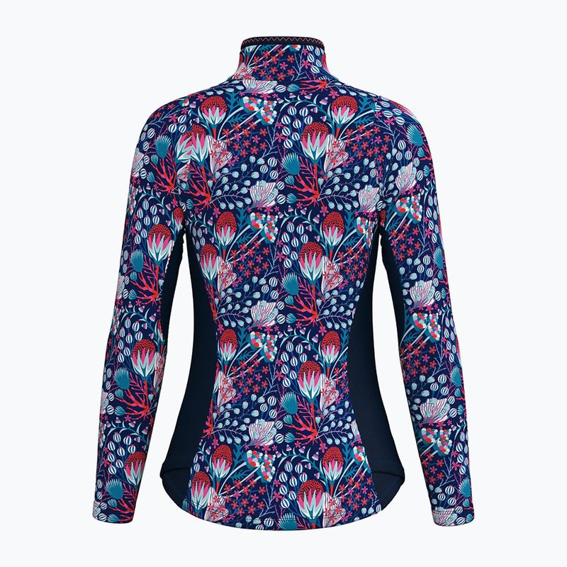 Damen-Trekking-Sweatshirt Crazy Wonder Magic Druck lella blau 2