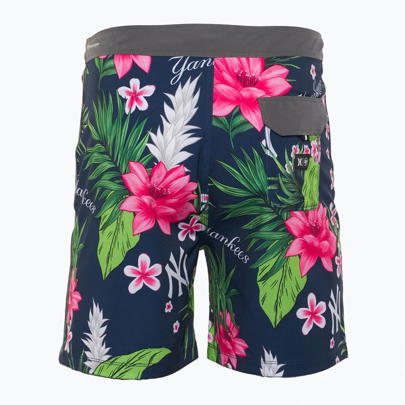 Männer Hurley Mlb Phantom Tailgate C 18" neue yor Yankees schwimmen Shorts 2