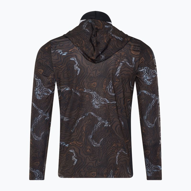 Hurley H2O-Dri Atticus Moab UPF Hood Longsleeve Herren schwarz 2
