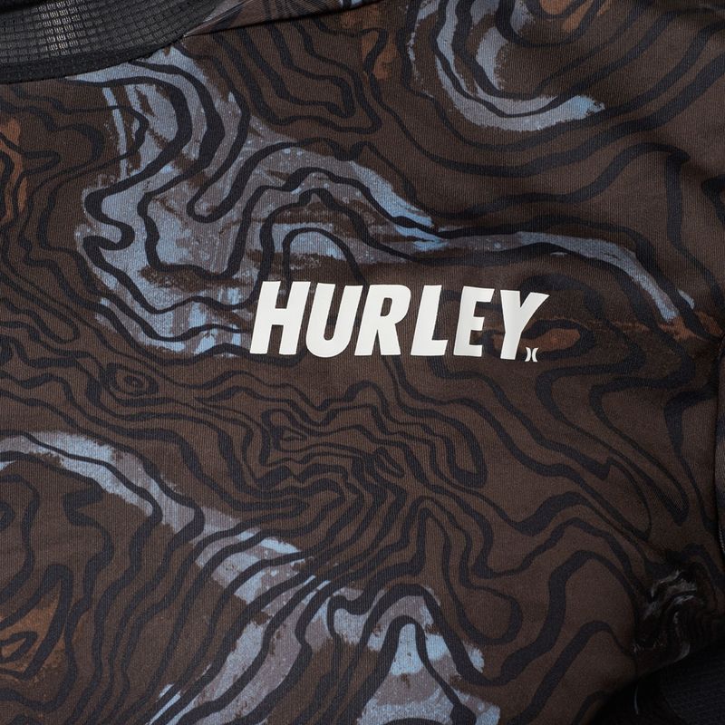 Hurley H2O-Dri Atticus Moab UPF Hood Longsleeve Herren schwarz 3
