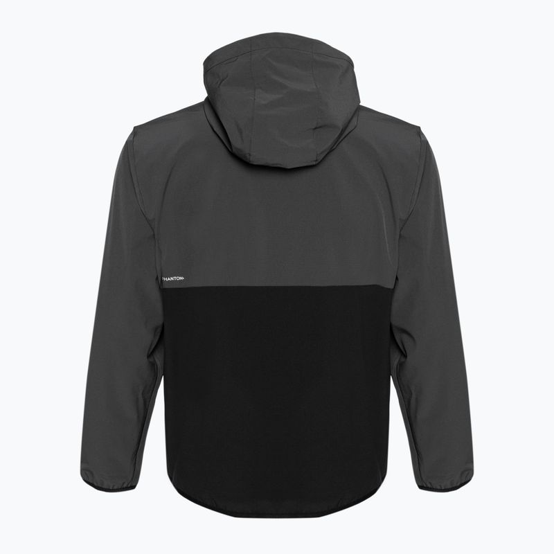 Herren Hurley Phantom + Packable Anorak dunkel Stein grau Jacke 2