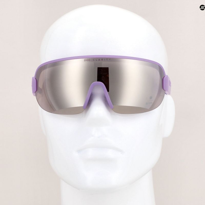 Fahrradbrille POC Aim purple quartz translucent/clarity road silver 6