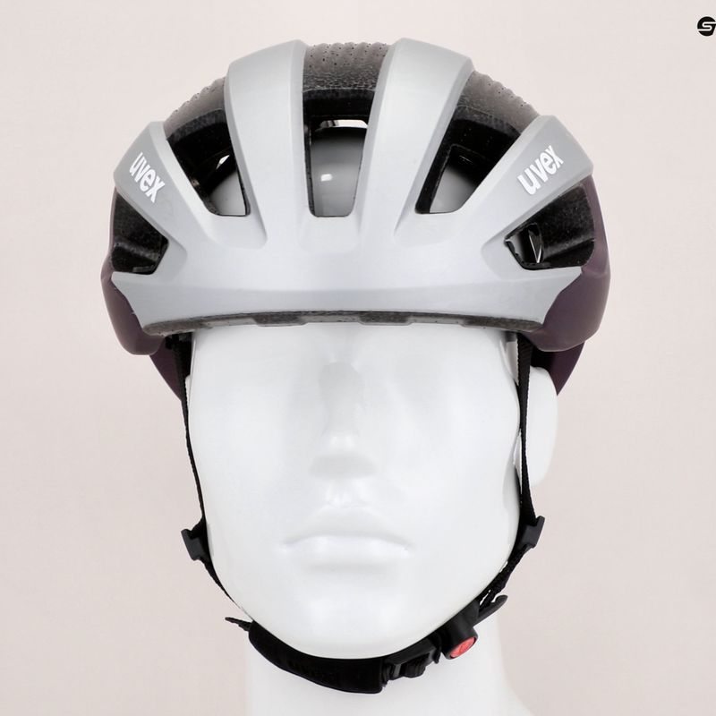 Damen Fahrradhelm UVEX Rise CC silber S4100340215 9