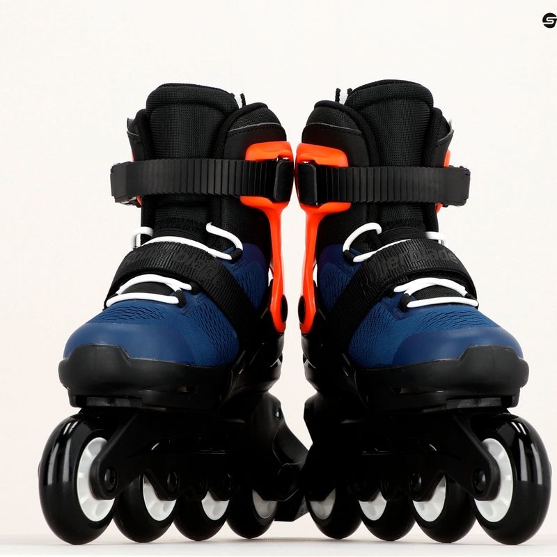 Rollerblade Microblade Kinder Rollschuhe navy blau und orange 07221900 174 13