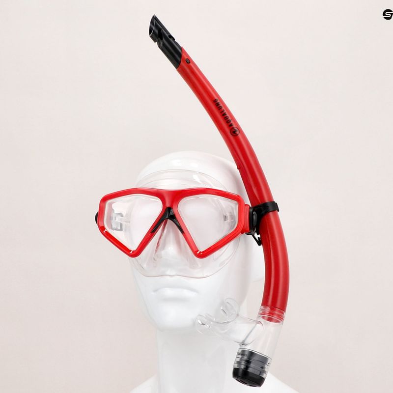 Aqualung Saturn Combo Schnorchel Kit Maske + Schnorchel Rot SC3980006 11