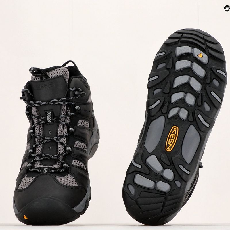 Herren-Trekking-Stiefel KEEN Koven Mid Wp schwarz-grau 1020210 18