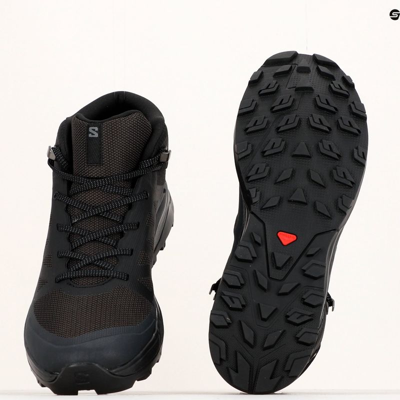 Salomon Outrise Mid GTX Herren-Trekking-Stiefel schwarz L47143500 19