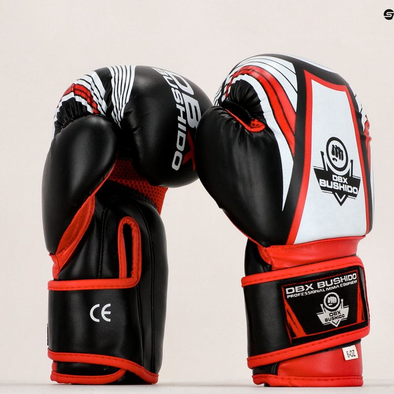 Boxhandschuhe Kinder DBX BUSHIDO ARB-47v2 schwarz-rot 17