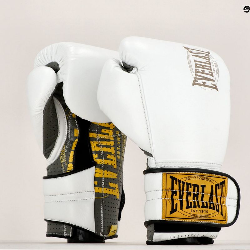 EVERLAST Boxhandschuhe 1910 Classic Pro weiß EV1910 7