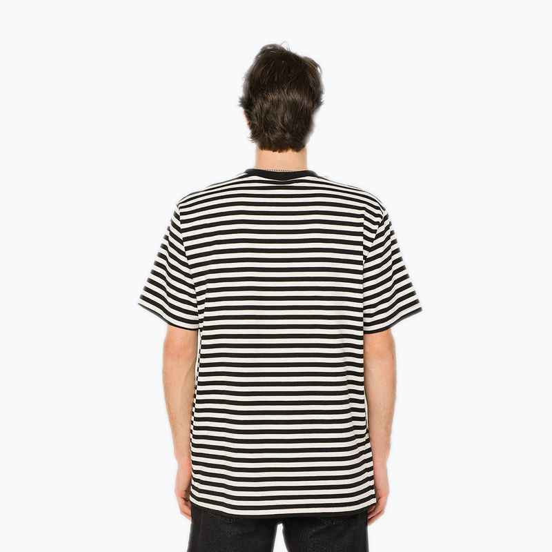 Herren T-Shirt Kaotiko M/C Rayas Corazon black 2