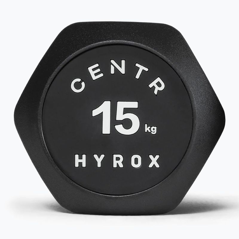Kurzhantel Centr Urethane Dumbbell Centr x Hyrox 15 kg black 3