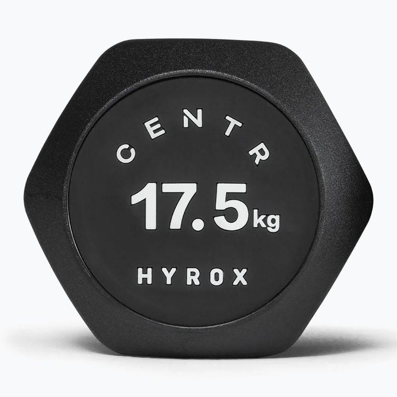 Kurzhantel Centr Urethane Dumbbell Centr x Hyrox 17,5 kg black 3
