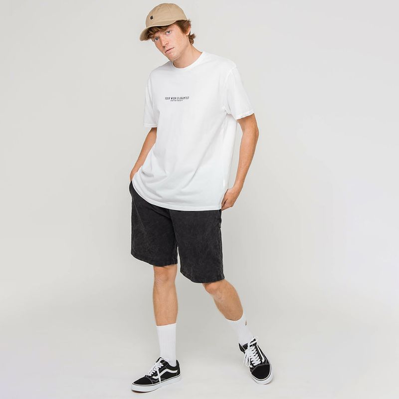 Herren Kaotiko Bermuda Washed Schwarz Shorts 2