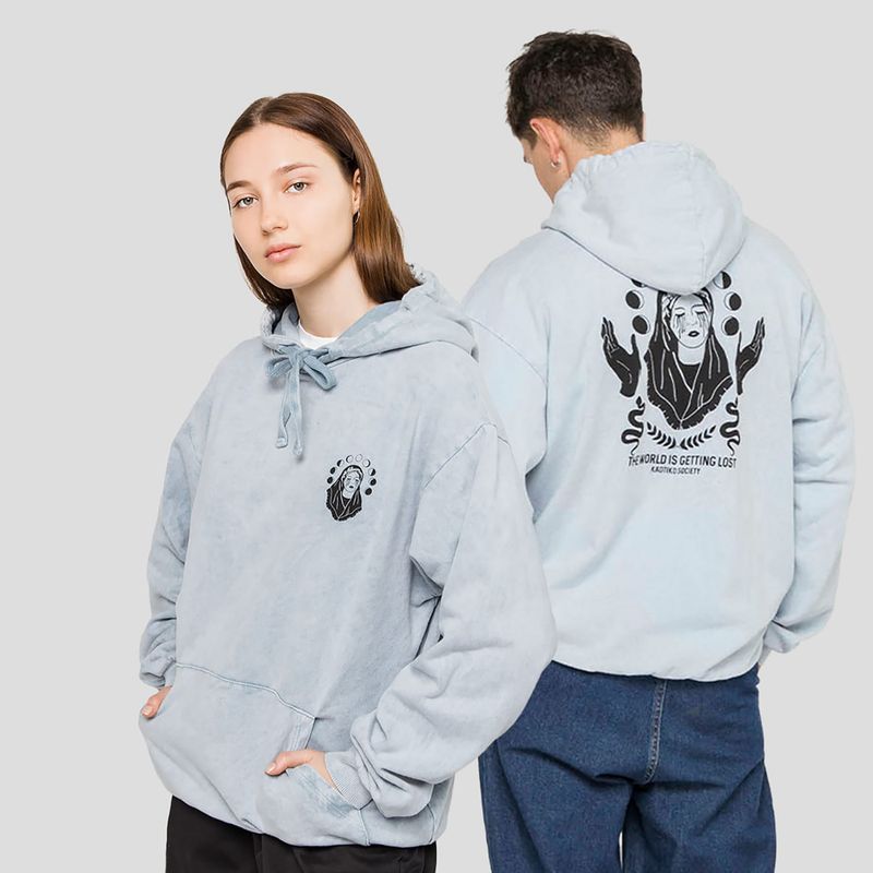 Herren Kaotiko Washed Virgin Steel Sweatshirt 5