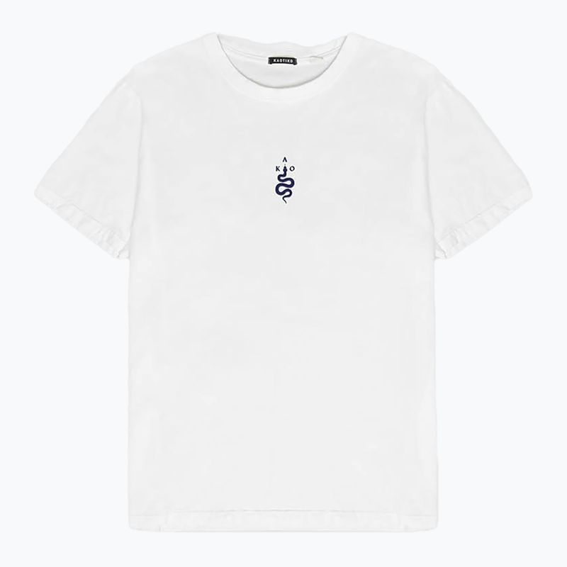 Herren Kaotiko Washed Hands Door T-shirt weiß 3