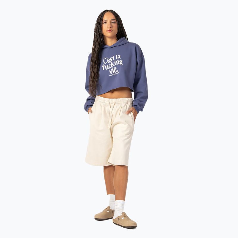 Kaotiko Damen Sweatshirt C'est la vie Crew Weintraube 2