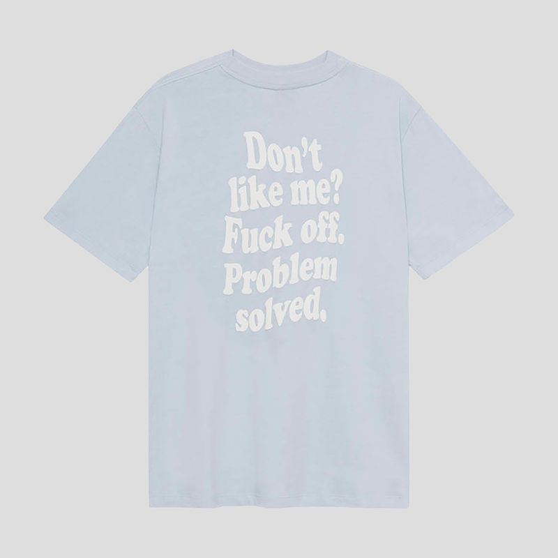 Herren Kaotiko Don't Like Me babyblau T-shirt 2