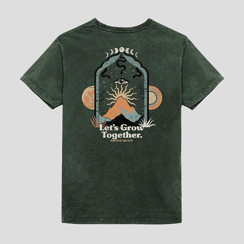 Herren Kaotiko Washed Let's Grow heura T-shirt 2