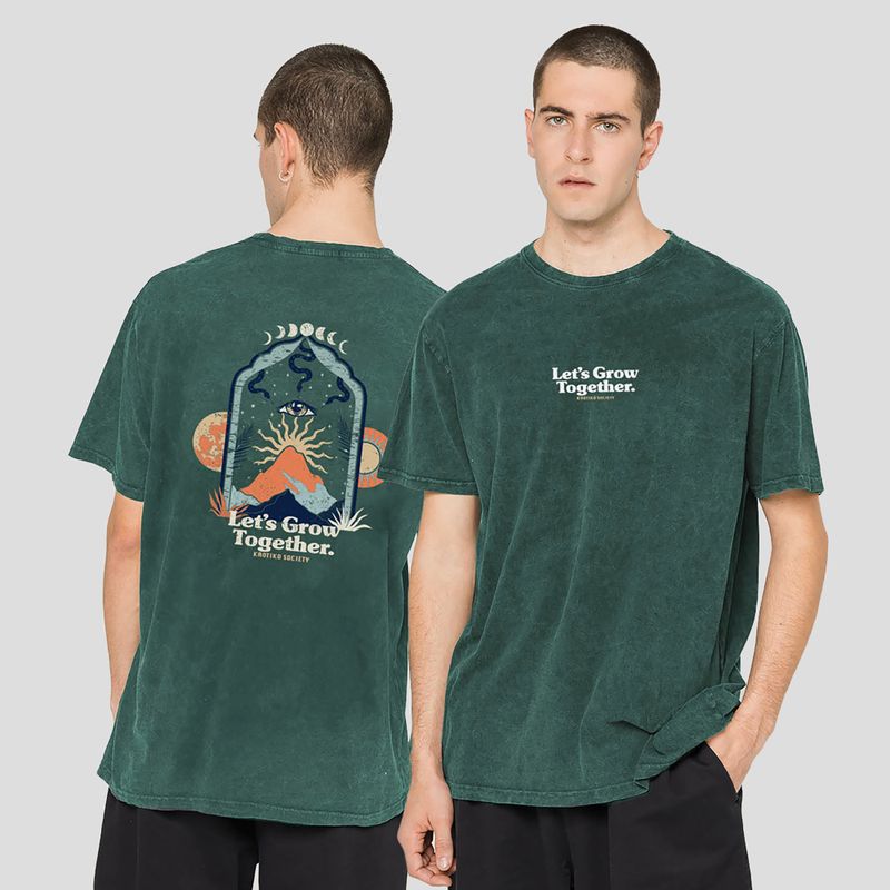 Herren Kaotiko Washed Let's Grow heura T-shirt 3