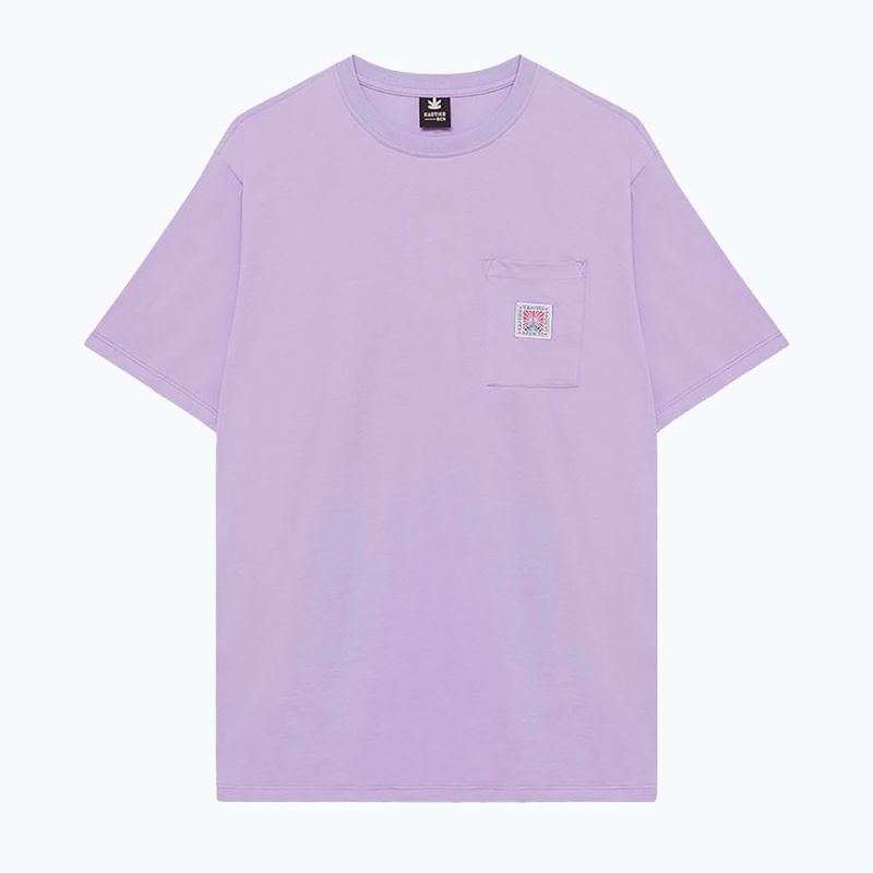 Herren T-Shirt Kaotiko Pocket Flower Society Malve 2