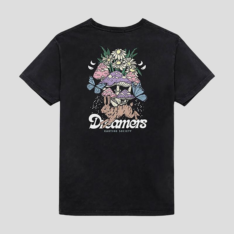 Kaotiko Washed Dreamers Herren-T-Shirt schwarz 2