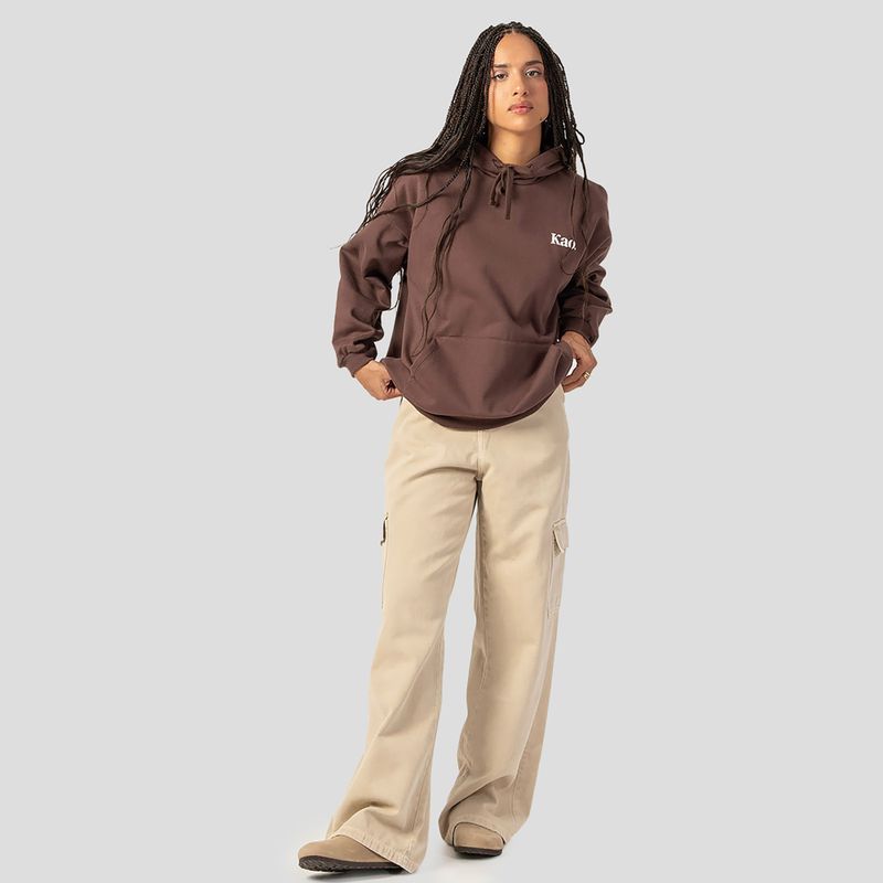 Kaotiko Damen Sweatshirt Your Opinion braun 2