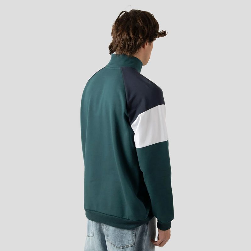 Kaotiko Aleksi Herren Sweatshirt Salbei/Marine/Weiß 2