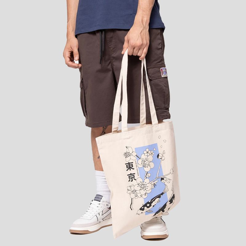 Damentasche Kaotiko Tote Koi Elfenbein 2