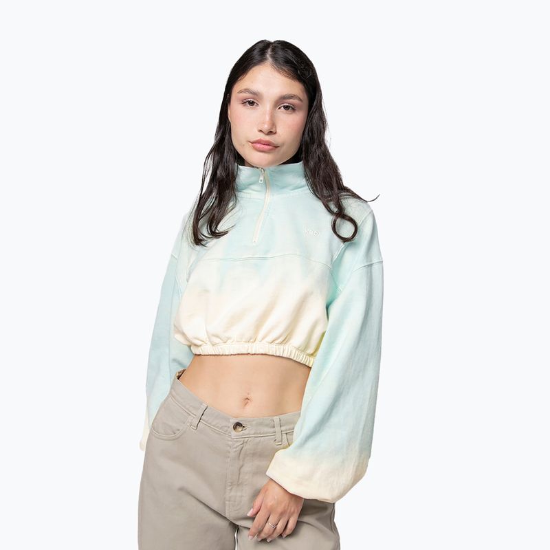 Damen Kaotiko Tie-Dye Jolie grün / gelb Sweatshirt