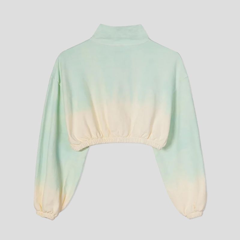 Damen Kaotiko Tie-Dye Jolie grün / gelb Sweatshirt 4