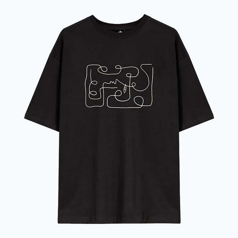 Herren Kaotiko M / C Abstraktes Gesicht t-shirt schwarz 2