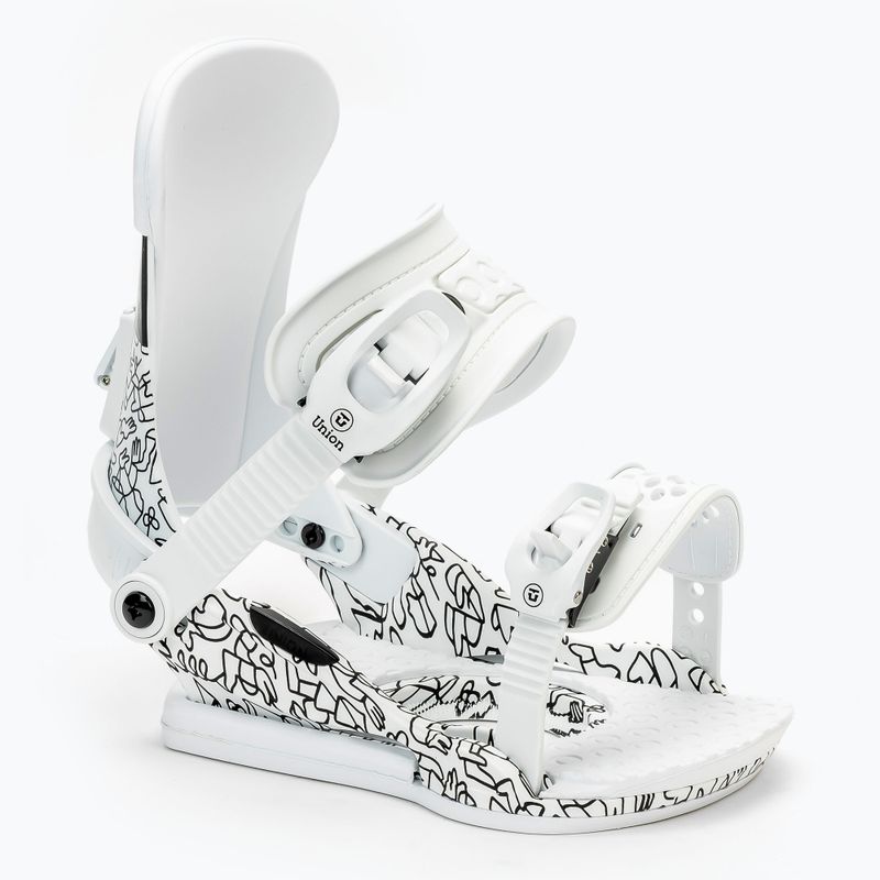 Damen Snowboardbindungen UNION Milan weiß 212062