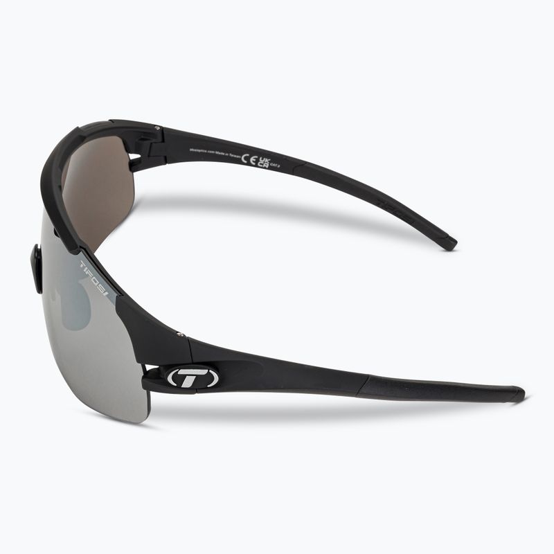 Tifosi Sledge Lite matt schwarz/rauch/ac rot/klar Fahrradbrille 4