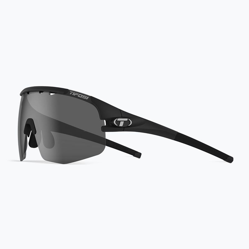 Tifosi Sledge Lite matt schwarz/rauch/ac rot/klar Fahrradbrille 5