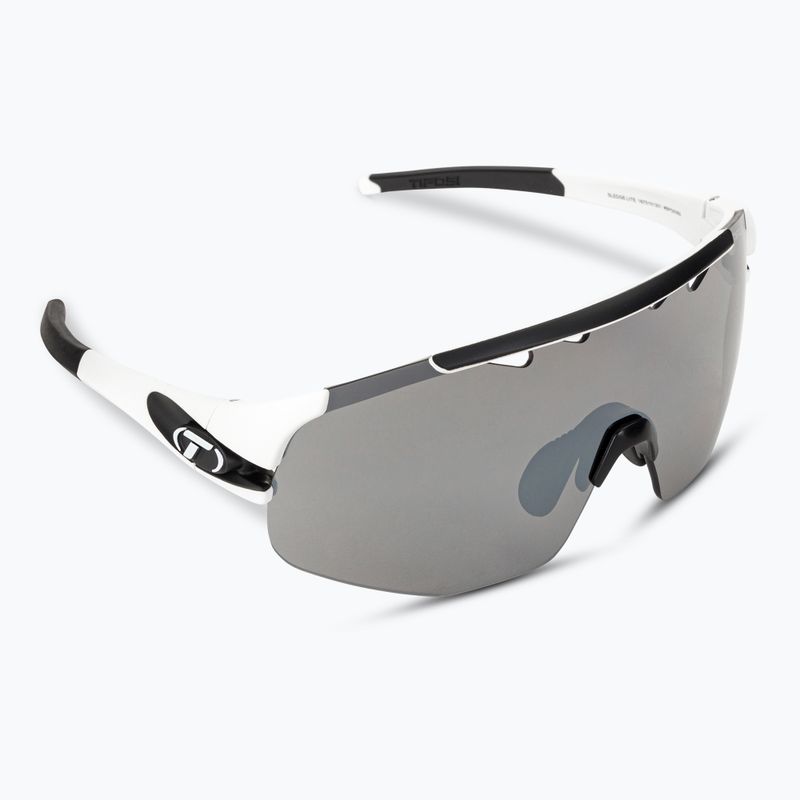 Tifosi Sledge Lite matt weiß/rauch/ac rot/klar Fahrradbrille 2
