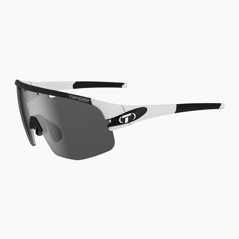 Tifosi Sledge Lite matt weiß/rauch/ac rot/klar Fahrradbrille 7