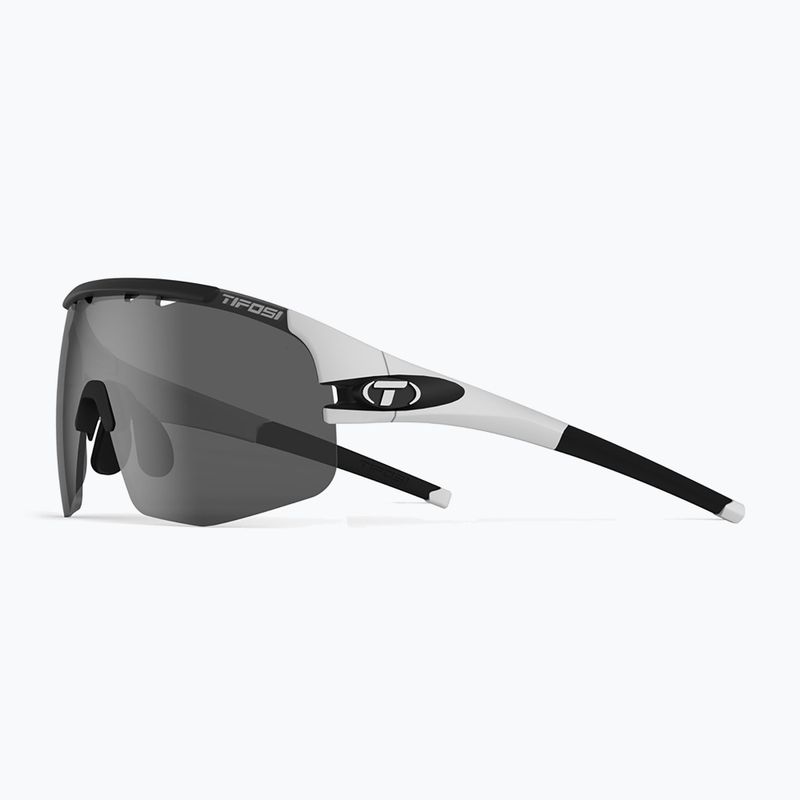 Tifosi Sledge Lite matt weiß/rauch/ac rot/klar Fahrradbrille 9