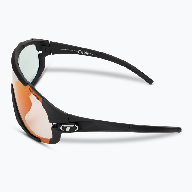 Tifosi Sledge Fototec mattschwarz/clarionrot phototrope Fahrradbrille 4