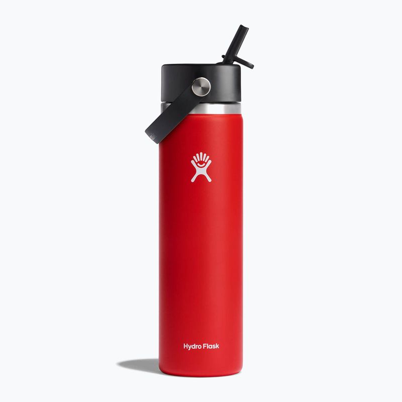 Hydro Flask Wide Flex Straw Thermoflasche 710 ml rot W24BFS612