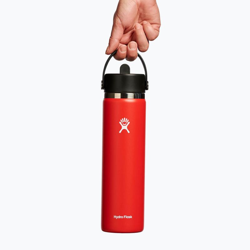 Hydro Flask Wide Flex Straw Thermoflasche 710 ml rot W24BFS612 4