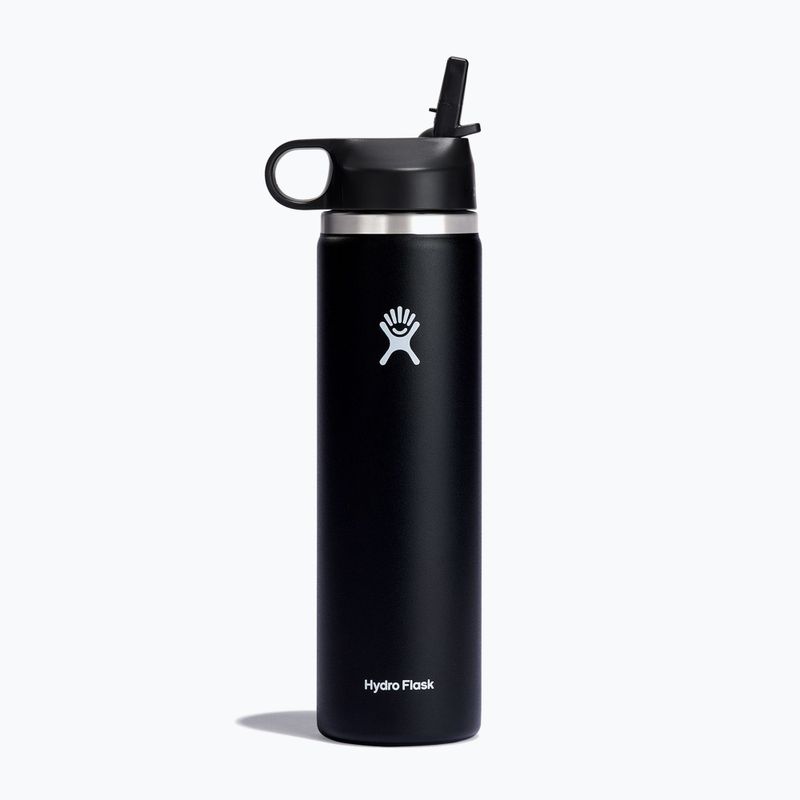 Hydro Flask Wide Flex Straw Thermoflasche 710 ml schwarz W24BFS001