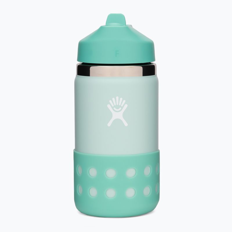 Hydro Flask Wide Mouth Strohhalm Deckel und Boot 355ml Thermoflasche Tau W12BSWBB441