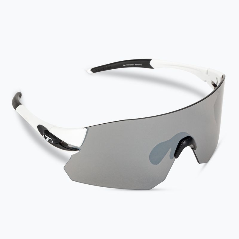 Tifosi Rail weiß schwarz/rauch/ac rot/klar Fahrradbrille 2